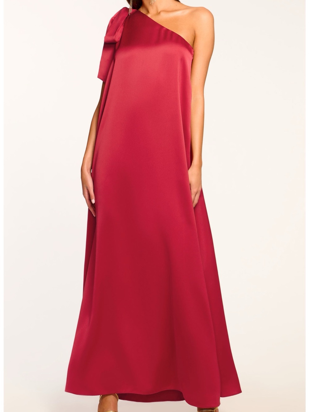 Ramy Brook Red Bonita One-Shoulder Dress New with tags Size 0 retails $645